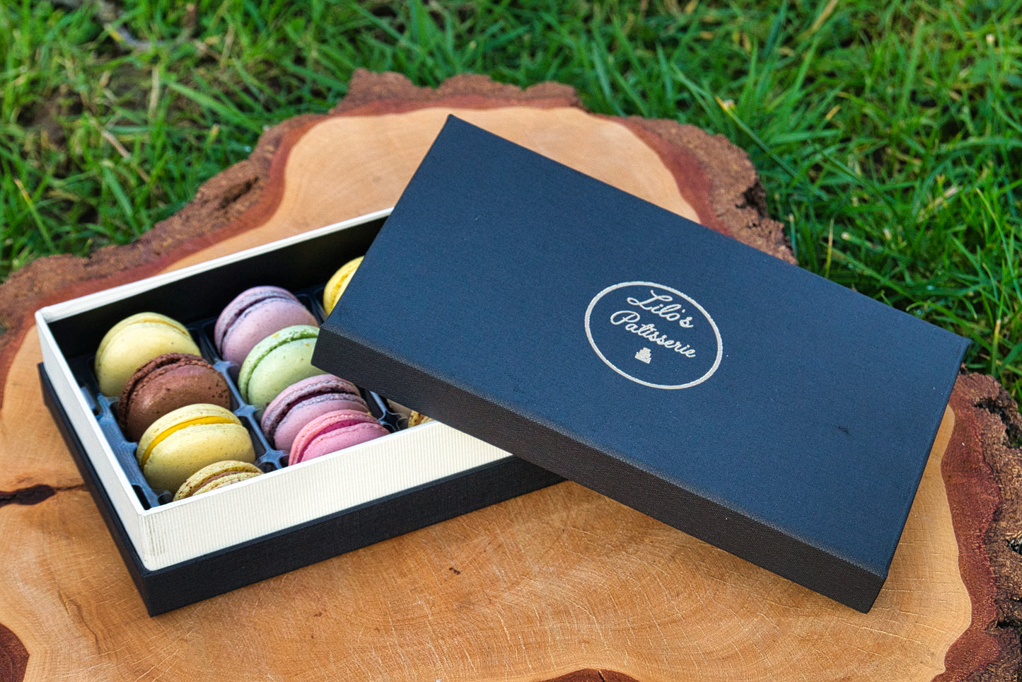 Macarons en boîte