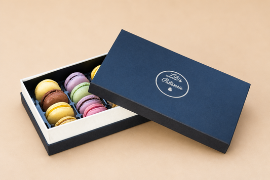 Macarons en boîte 