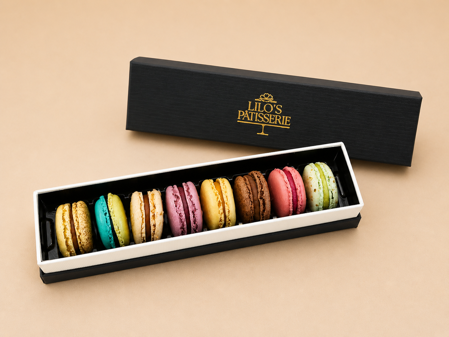 Coffret cadeau de macarons